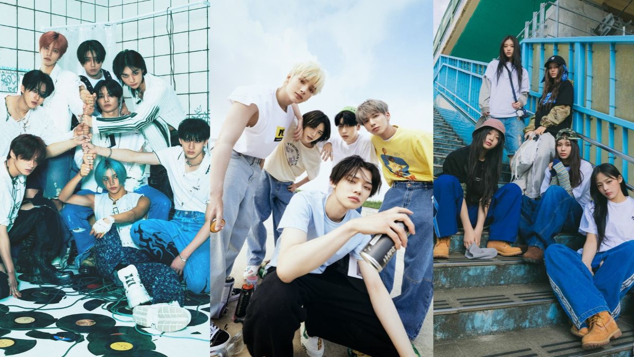 Stray Kids, TXT, NewJeans: images from JYP Ent, BIGHIT MUSIC, ADOR