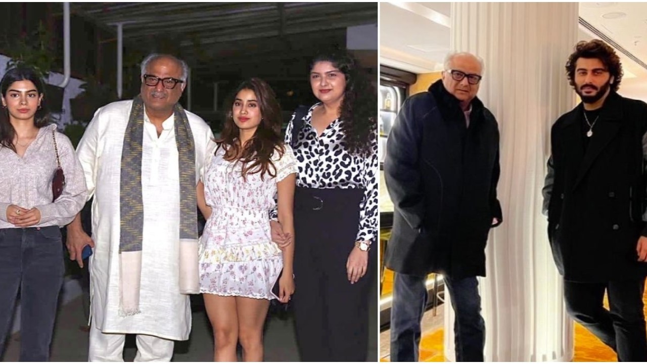 Boney Kapoor, Arjun Kapoor, Khushi Kapoor, Anshula Kapoor