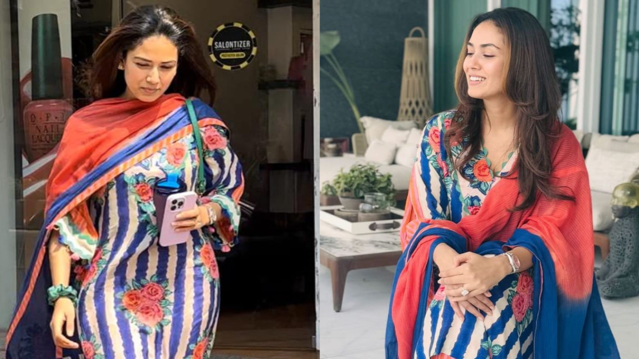 Mira Rajput wears striped suit worth Rs 16,700, salon sessions have never looked so good