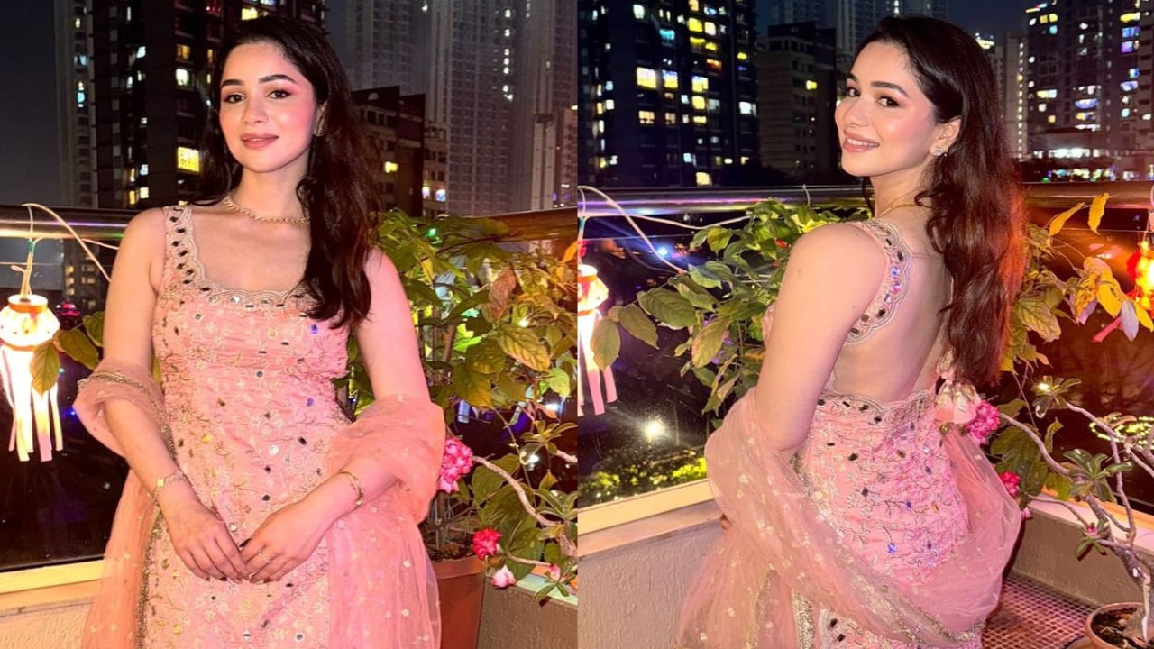 Sara Tendulkar in pink sharara set 