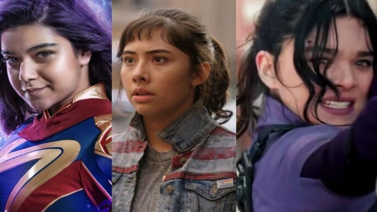 Iman Vellani, Xochitl Gomez and Hailee Steinfeld (CC: Marvel Cinematic Universe)