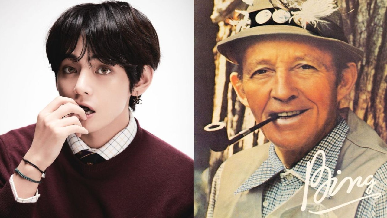 BTS' V, Bing Crosby; Image Courtesy: BIGHIT MUSIC, Bing Crosby's website