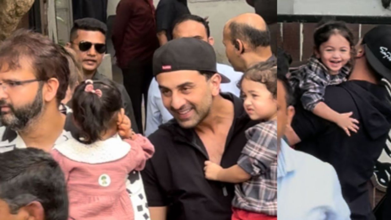 Ranbir Kapoor-Alia Bhatt take Raha on a playdate with Isha Ambani’s daughter; don’t miss baby Kapoor’s adorable laugh: WATCH