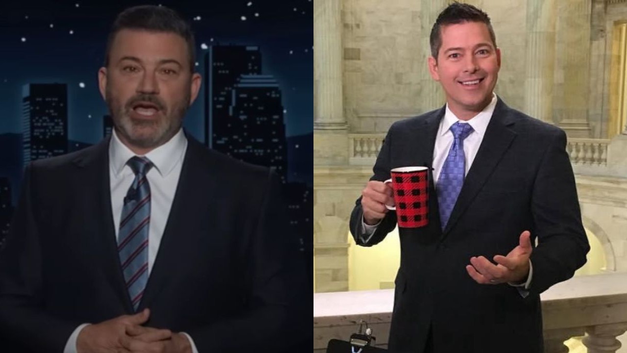 Jimmy Kimmel (CC: YouTube / Jimmy Kimmel Live) and Sean Duffy (CC: Instagram)