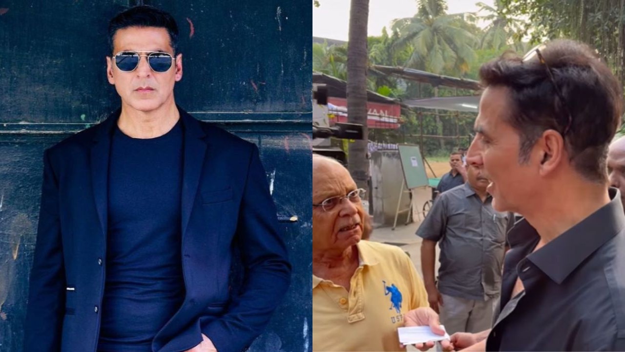 Maharashtra Assembly Elections 2024: Akshay Kumar gets into heartfelt conversation with senior citizen regarding maintenance of toilet; VIRAL VIDEO