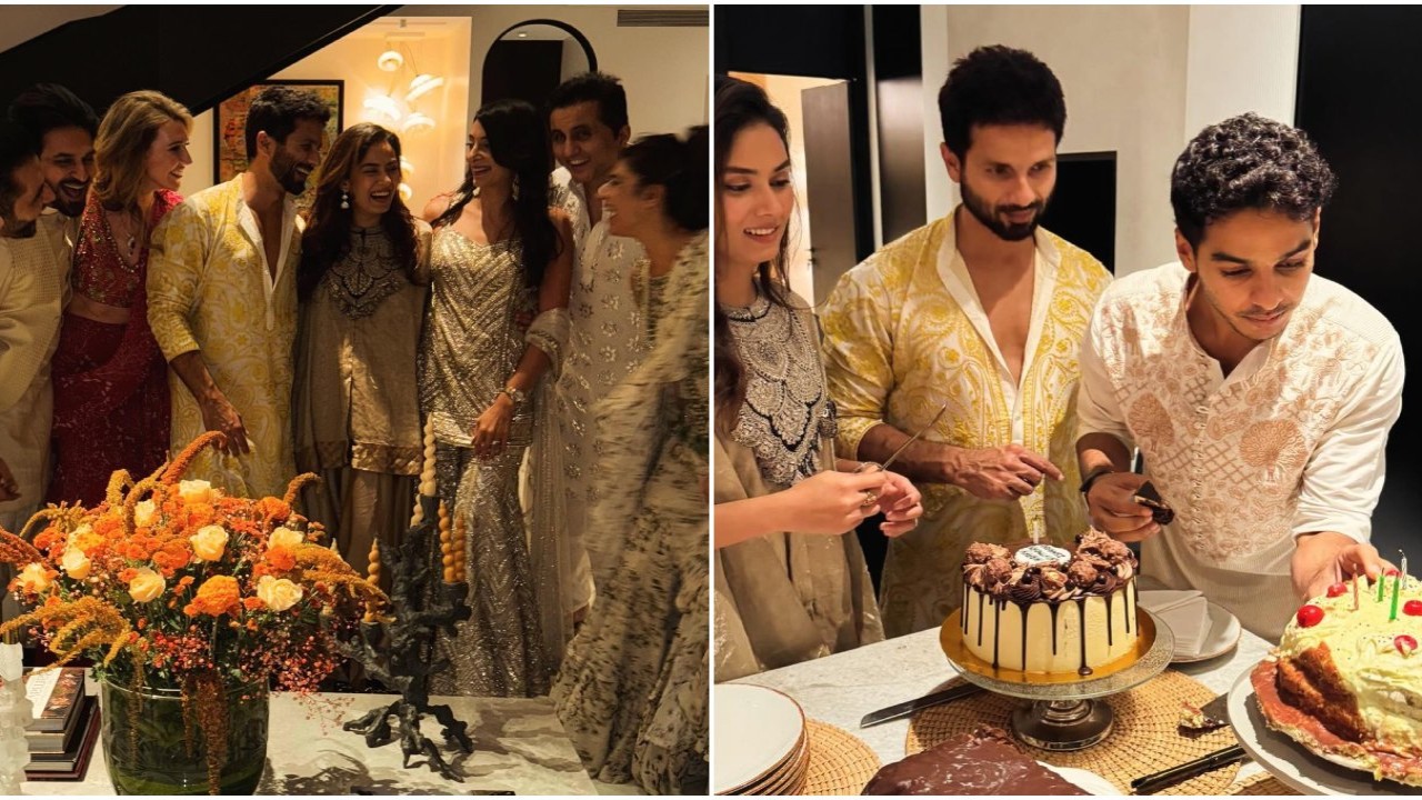 INSIDE Shahid-Mira’s Diwali and Ishaan's birthday ft. floral decor, rangoli & more; PICS