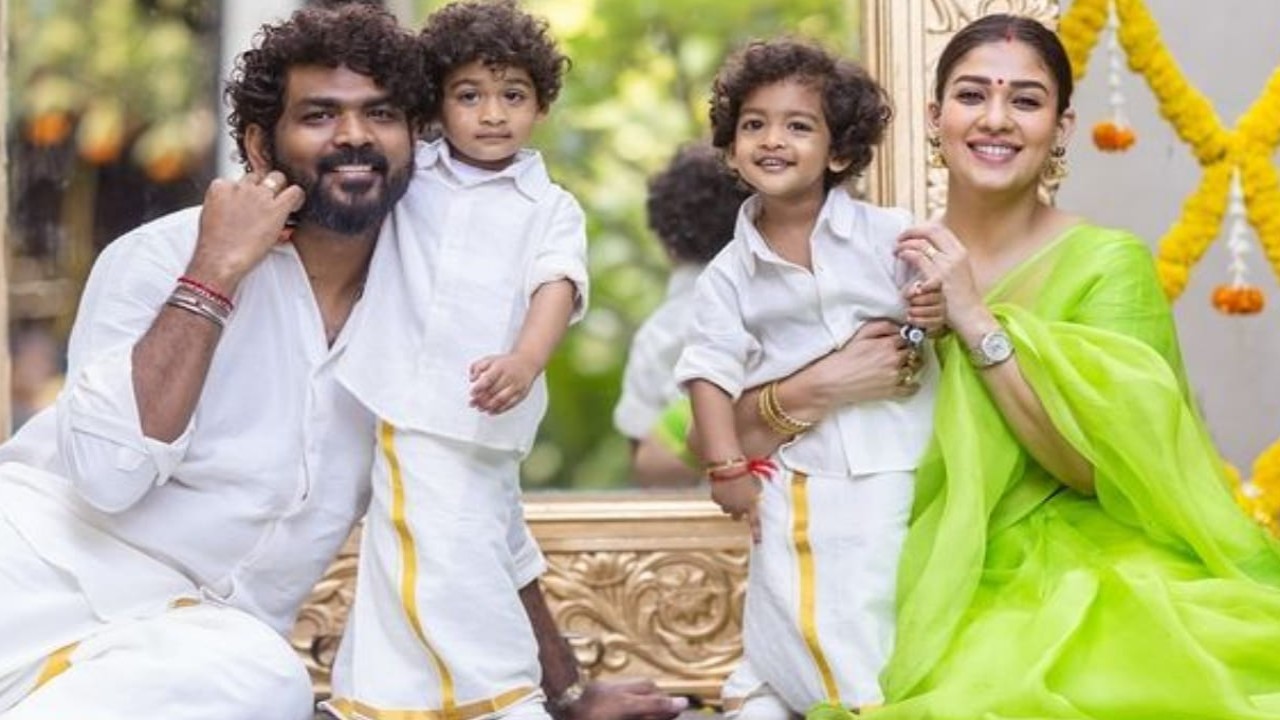 Nayanthara's latest POST feat Vignesh Shivan & kids in ethnic attire scream family goals