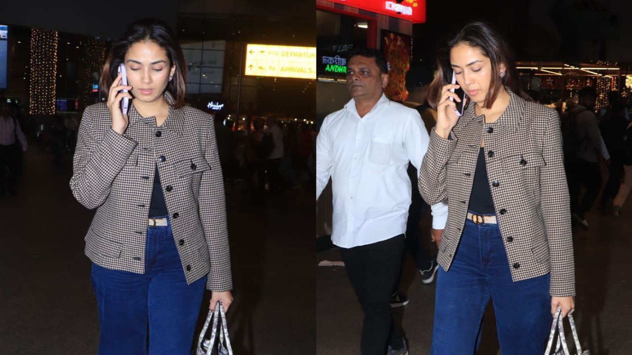 Mira Kapoor shows how to travel in style with Reiss jacket worth Rs 47K and Christian Dior