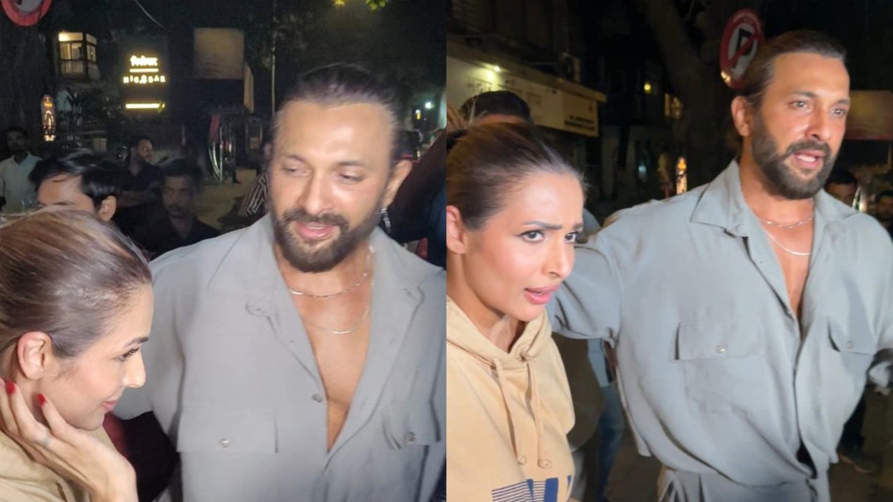 Another day of Malaika getting mobbed by paps, Terence comes to her rescue; WATCH