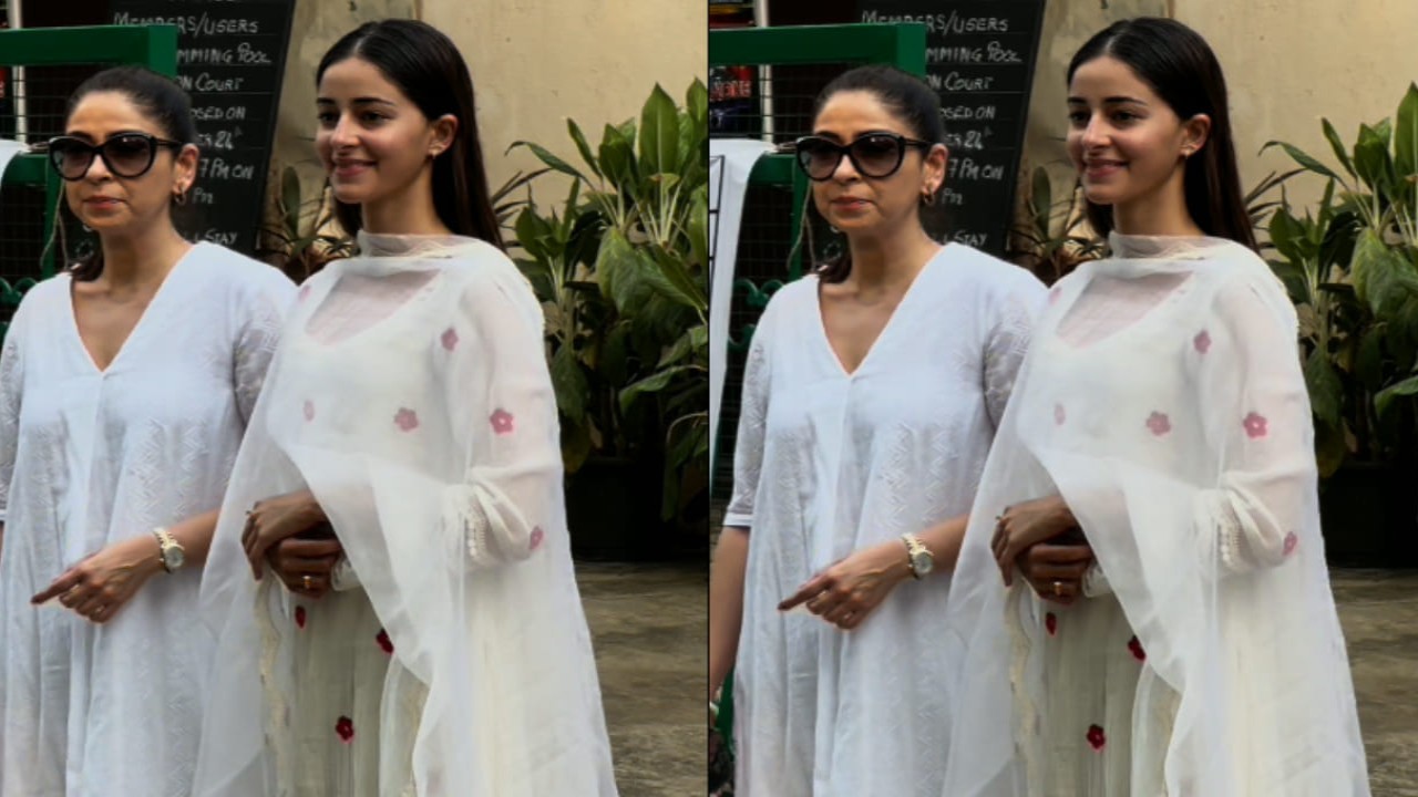 Ananya wears Chanderi kurta & pant set and it's a masterclass in minimalism