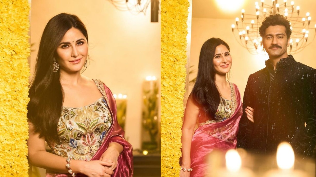 Katrina Kaif looks ethereal in her Diwali celebration PICS with Vicky Kaushal; take a look