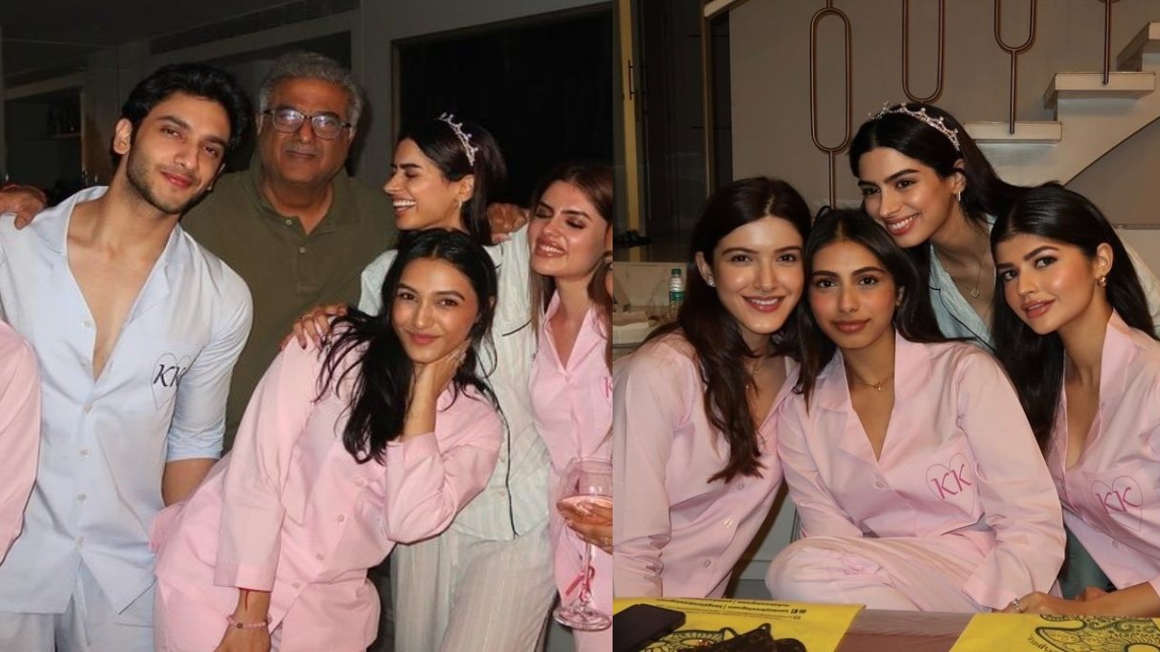 INSIDE Khushi’s surprise pajama b’day bash ft. rumored BF Vedang, heart-shaped cake & more