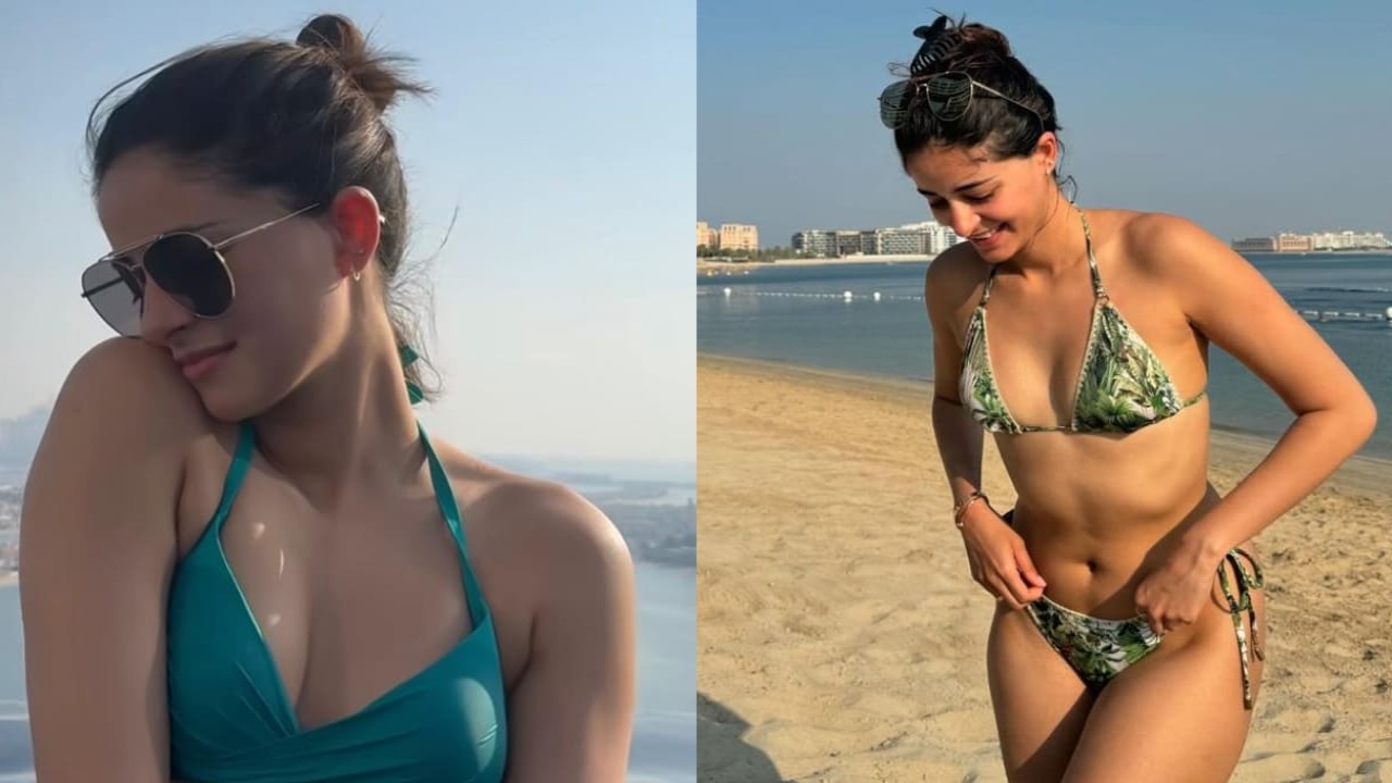 Ananya Panday is redefining beach look in  stylish bikinis and bodycon dresses