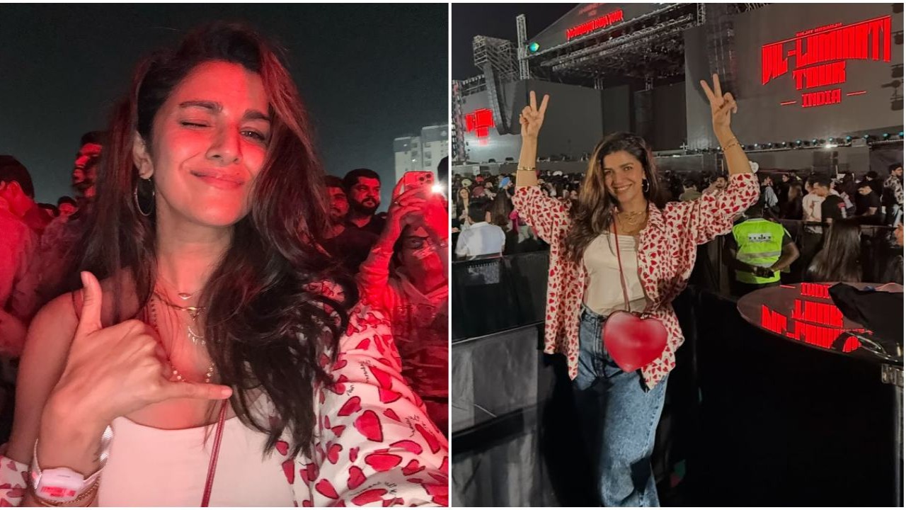 ‘Hona ni mai recover’ says Nimrat Kaur as she dances her heart out at Diljit Dosanjh’s concert; PICS & Videos