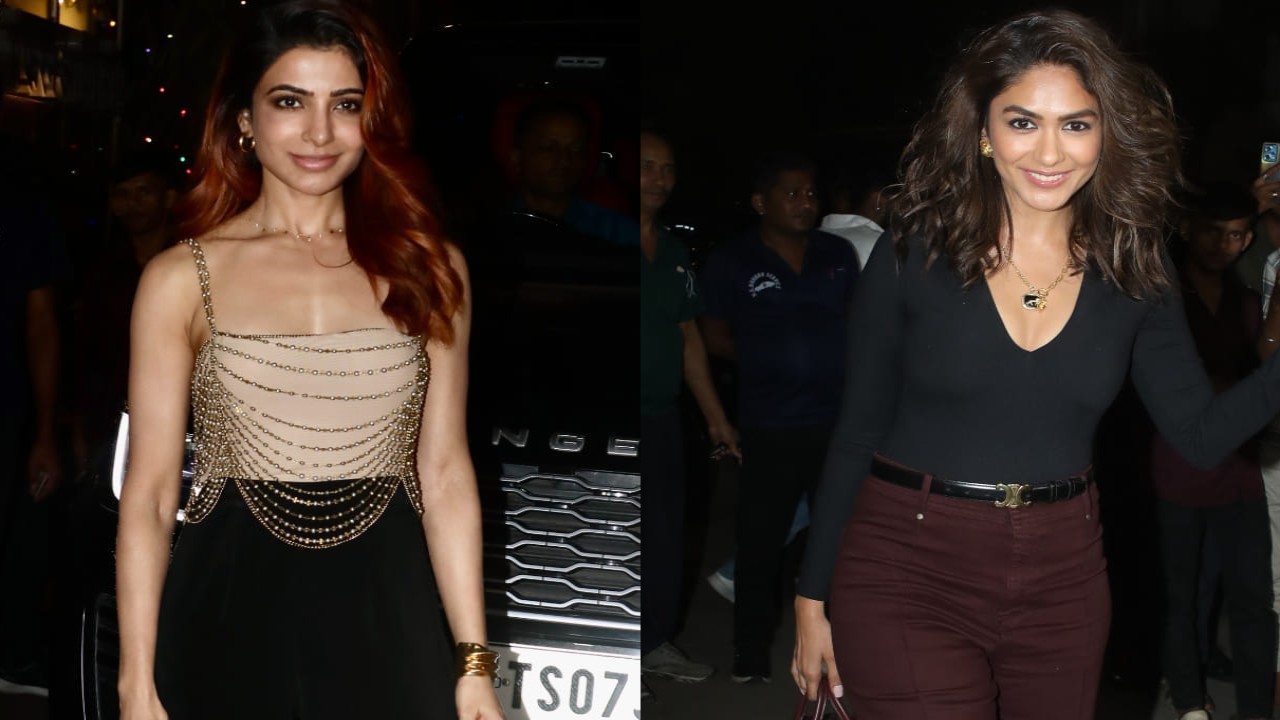 Samantha serves glam vibes while Mrunal keeps it basic, but their bags steal the show