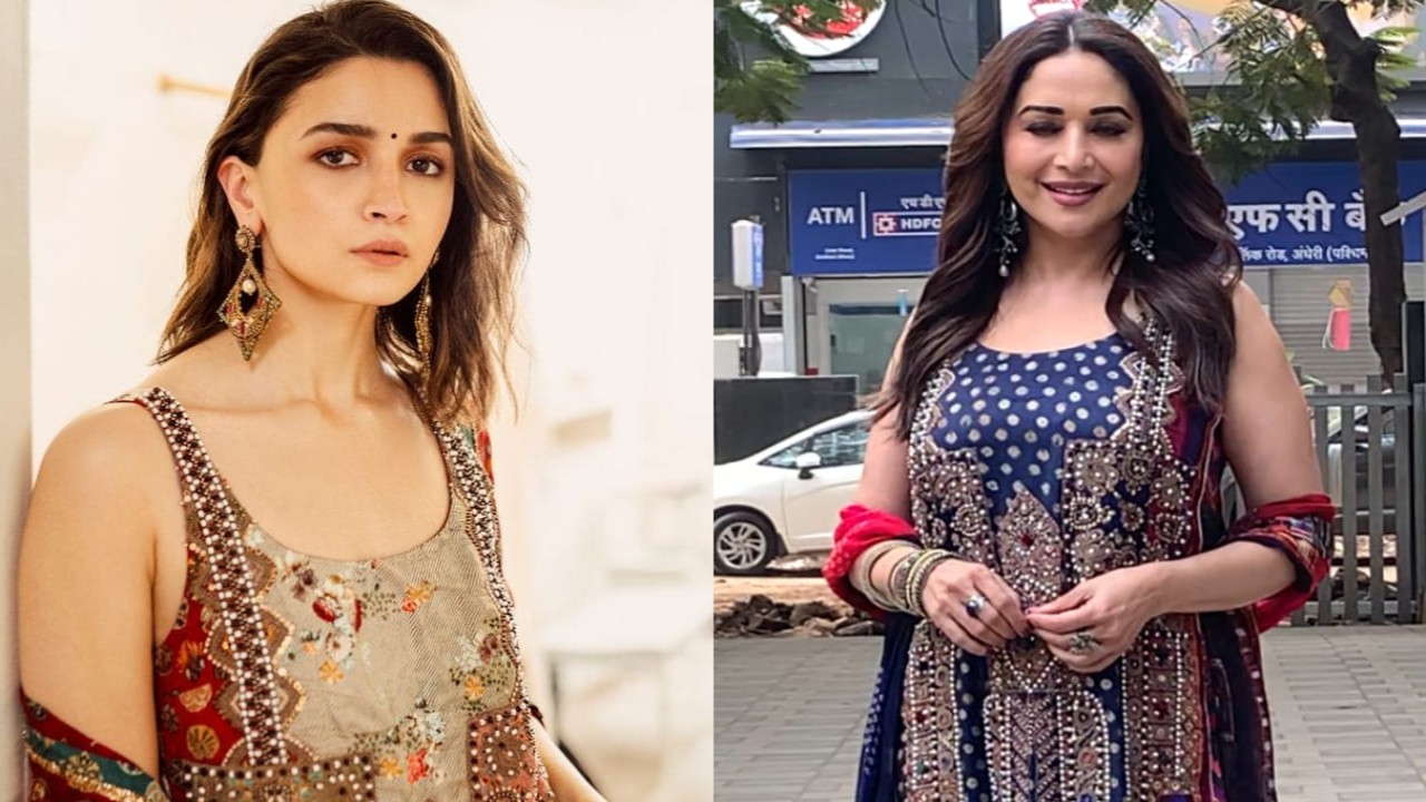 Alia Bhatt vs Madhuri Dixit: Who aced multi-colored sharara set worth Rs 69,500 better?