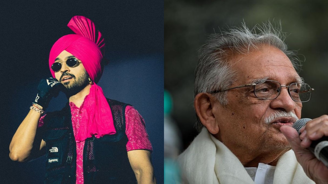 Diljit Dosanjh receives a special gift from Gulzar and the fan in him cannot contain happiness; PIC