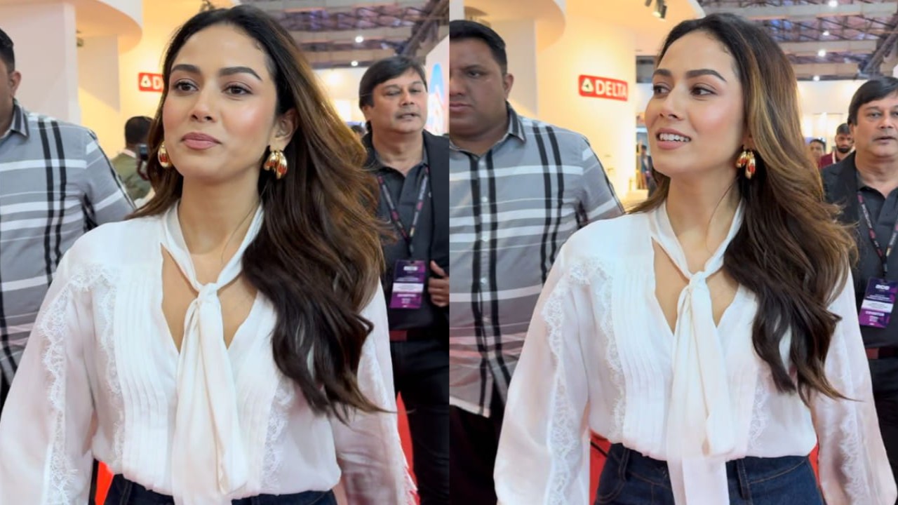 Mira Kapoor attended an event in a denim skirt and white top and she looked every bit stunning 