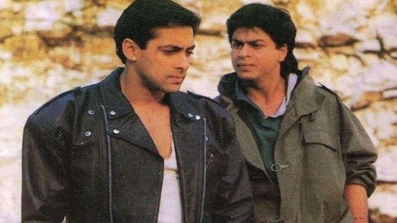 When Salman jokingly shot SRK with a gun on Karan Arjun sets; here’s what happened next