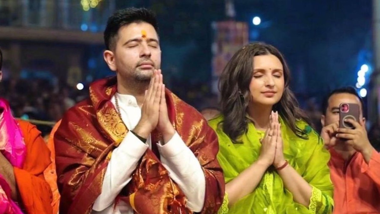 Parineeti Chopra celebrates hubby Raghav Chadha’s birthday spiritually, attends Varanasi’s Ganga Aarti; Fans call politician ‘firecracker MP’