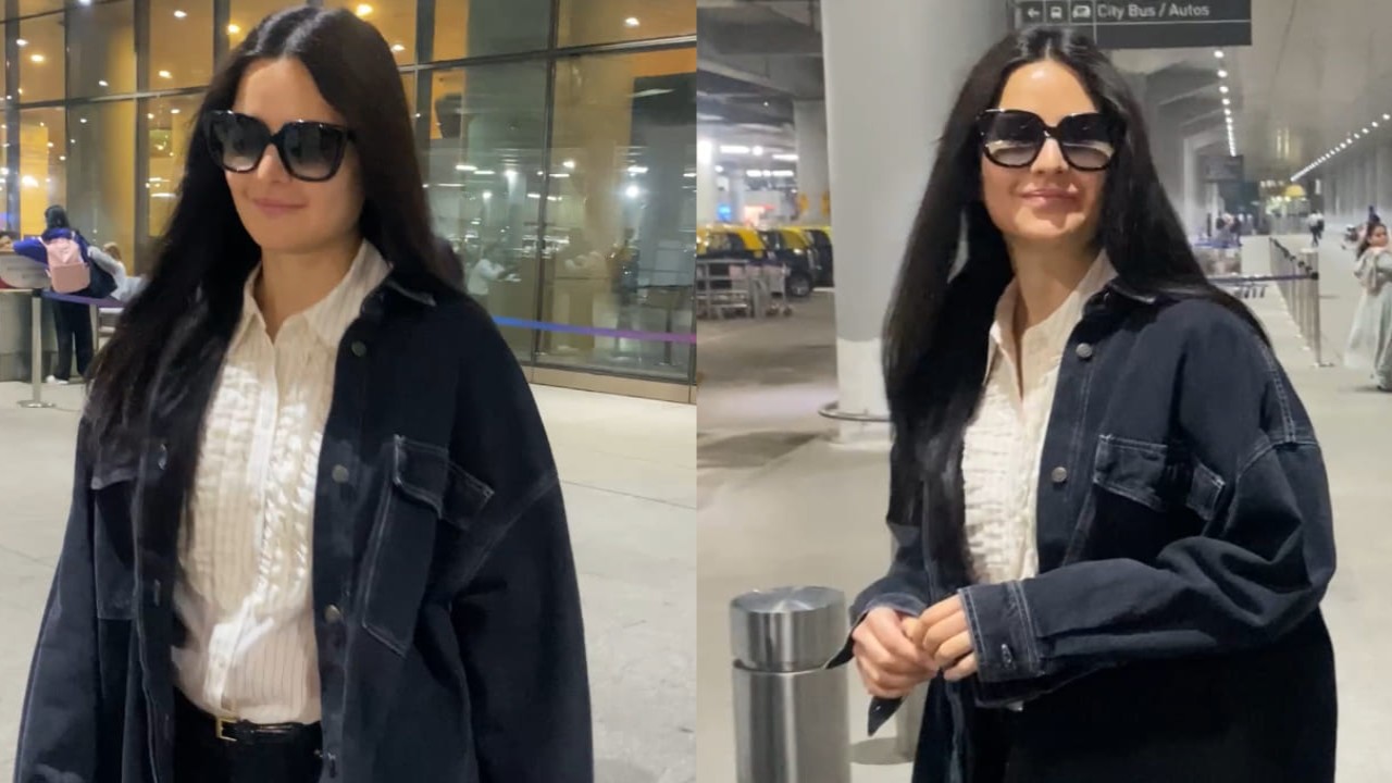 Katrina Kaif's airport look in denim jacket and pants gives a trendy spin to basics