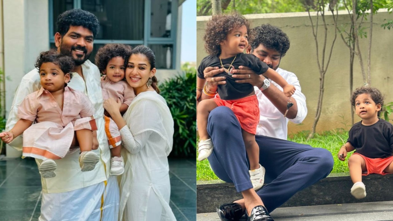 Watch: Nayanthara’s twins Uyir and Ulag's cute reaction to her song Thangamey is pure joy