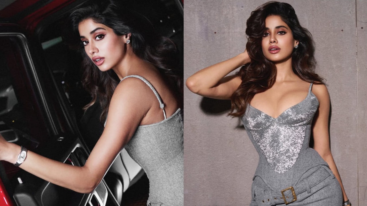 Janhvi Kapoor’s Rs 5,03,900 grey corset and skirt outfit is perfect party starter this season 