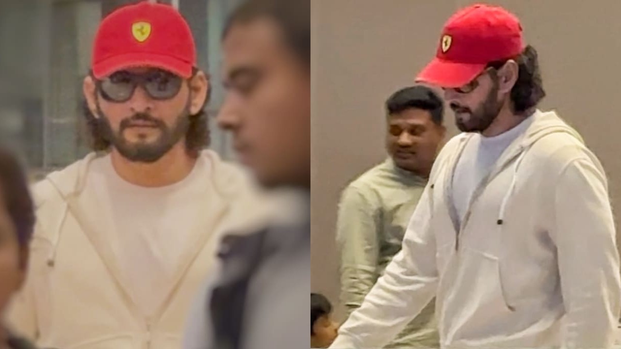 Mahesh Babu lands back home looking suave as always in his SSMB29 look