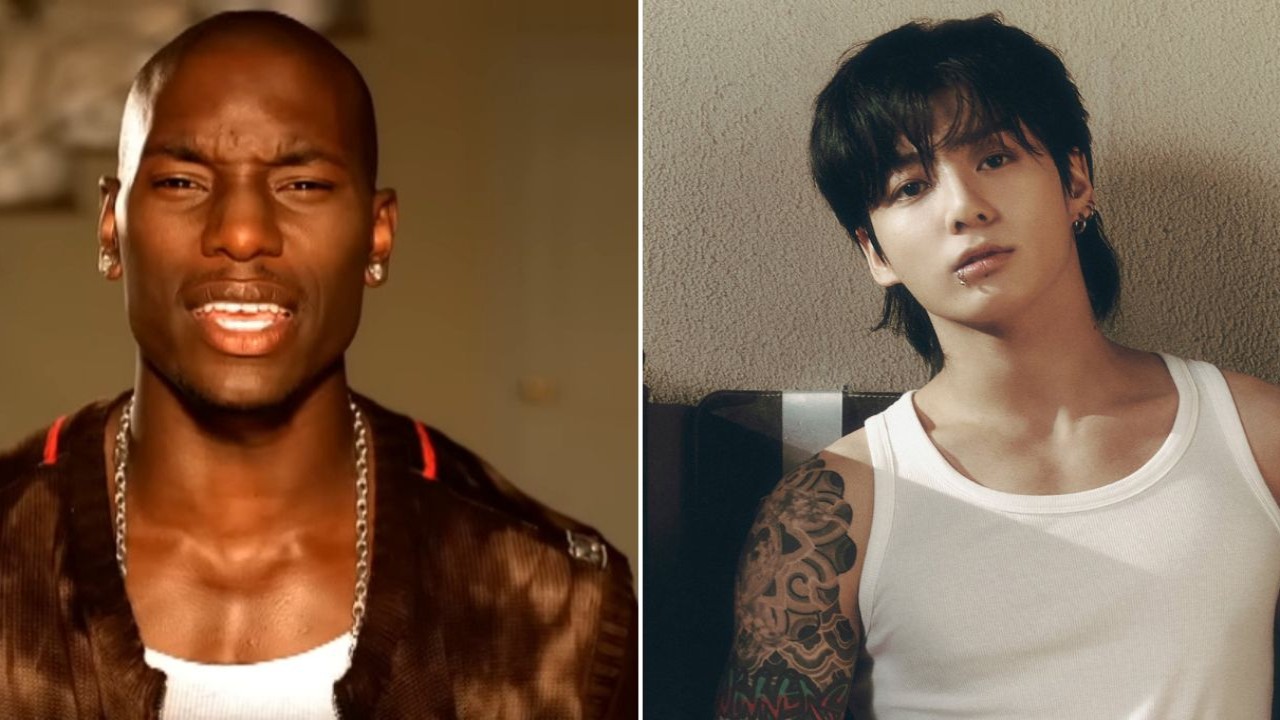 Tyrese Gibson still from How You Gonna Act Like That MV, BTS' Jungkook: courtesy of BIGHIT Music