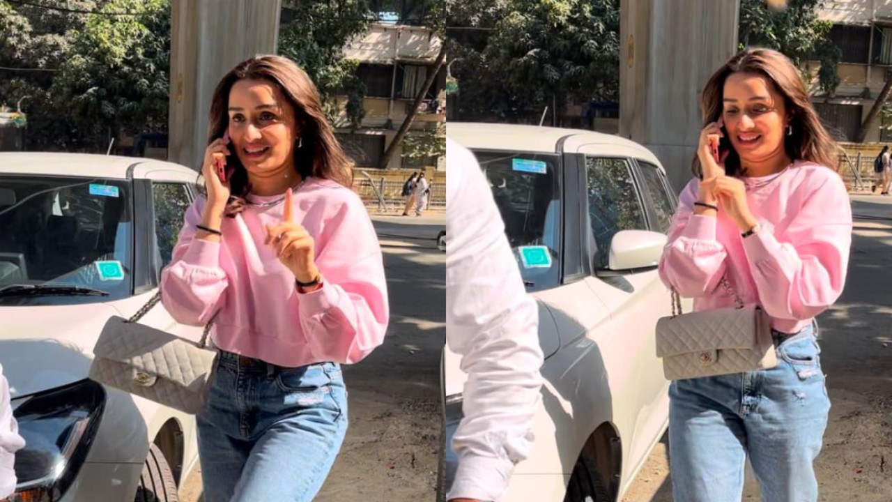 Shraddha Kapoor’s soft girl era in pink sweatshirt and Chanel bag is fresh winter fashion