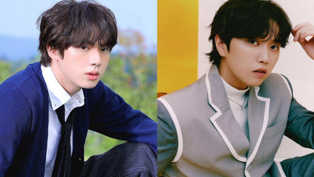 Jin and Sandeul: images from BIGHIT MUSIC, WM Entertainment