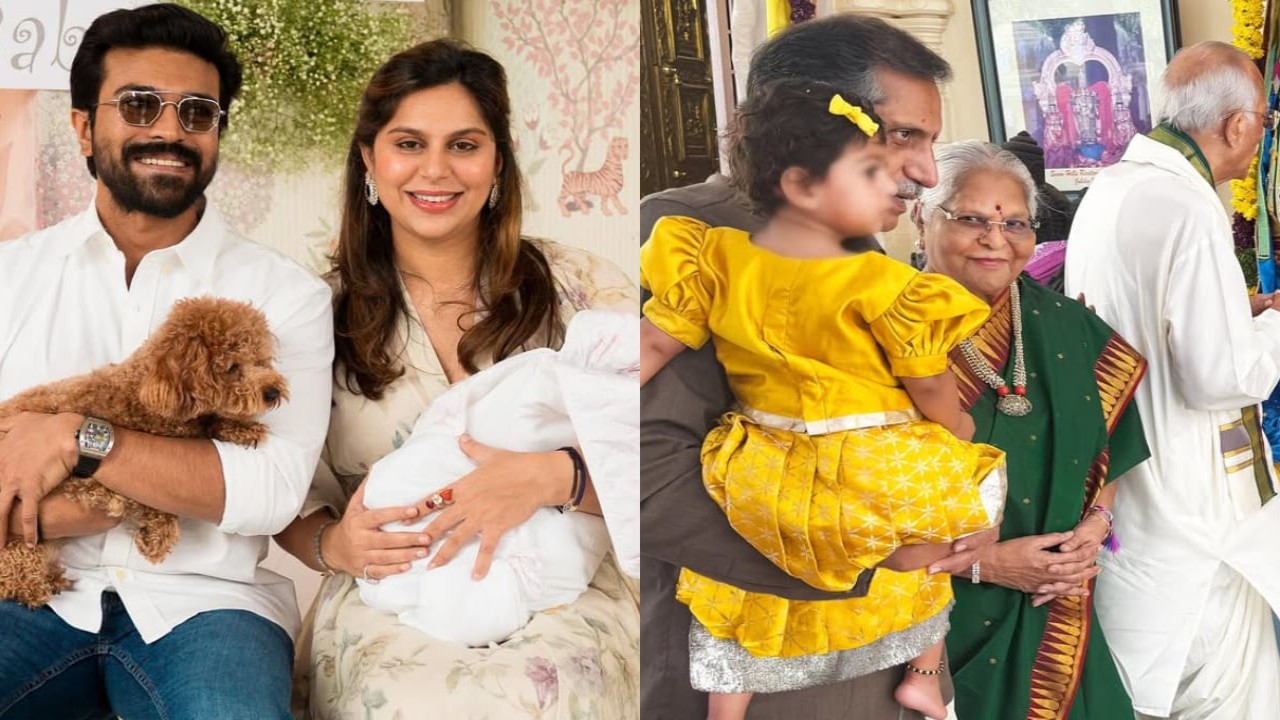 Ram Charan's wife Upasana shares photo of their daughter Klin Kaara as she visits a temple