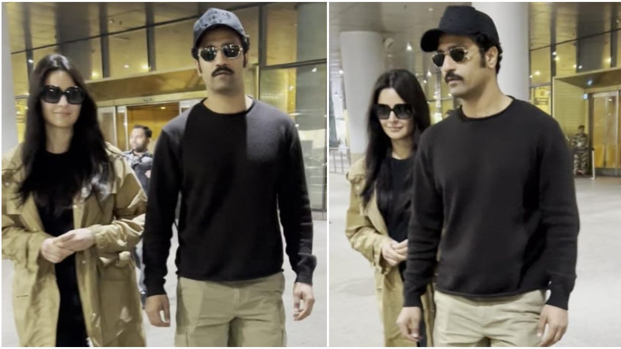 WATCH: Vicky Kaushal-Katrina Kaif twin and win as they return after celebrating 3rd anniversary; Love & War actor’s chivalrous act has our heart