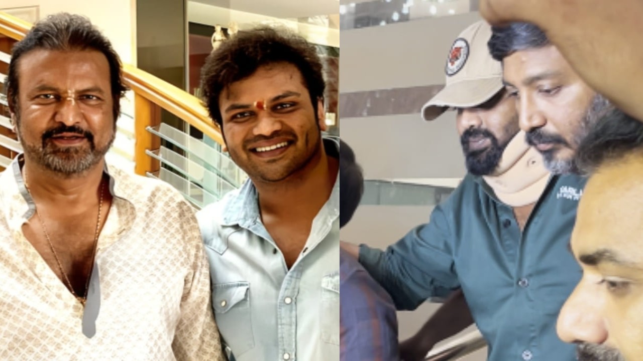 WATCH: Manchu Manoj gets spotted with multiple injuries at hospital amid alleged feud with father Mohan Babu