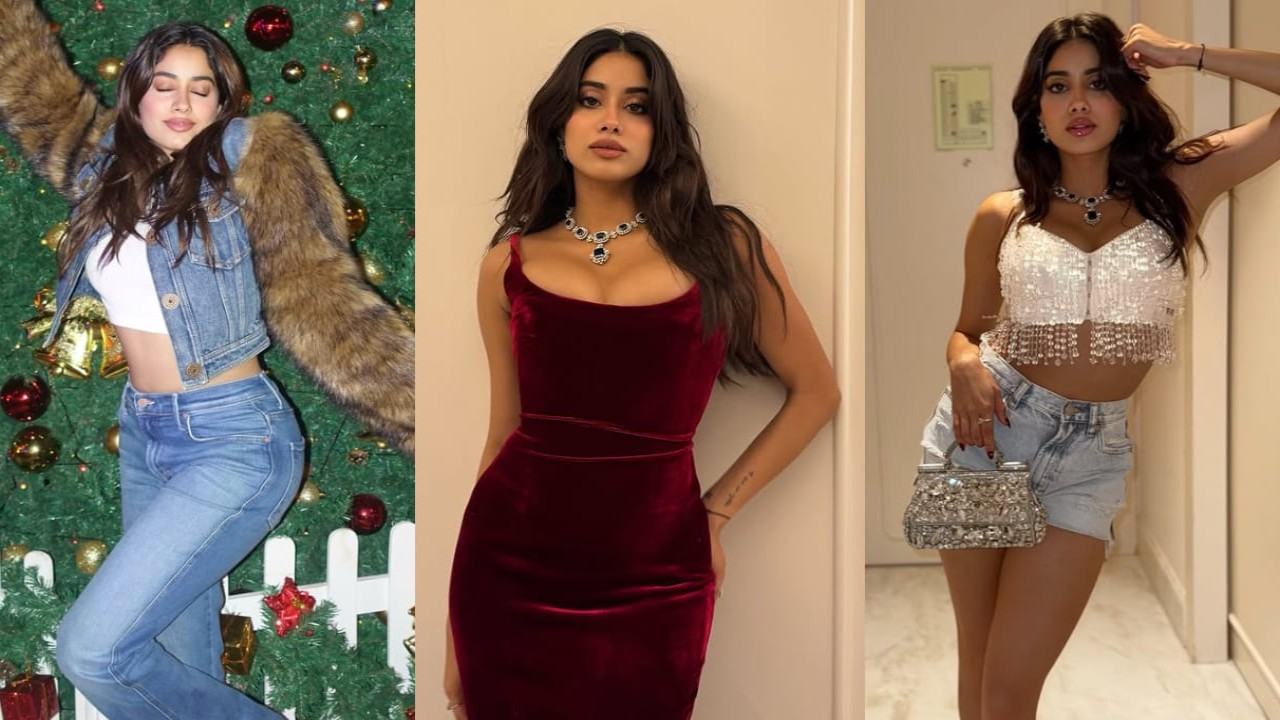 Janhvi Kapoor rocks December fashion with her casuals, gown, and hot shorts looks