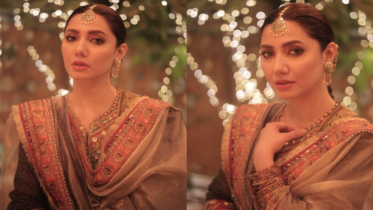 mMahira Khan takes a desi route this wedding season in a green kalidar kurta set and it deserves a place on your wedding mood board 