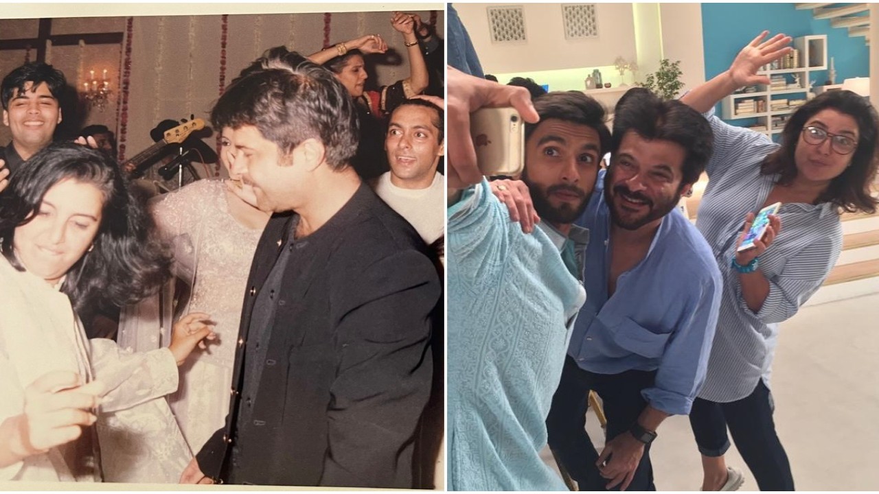 Salman Khan and Karan Johar party together; Ranveer Singh clicks quirky selfie in Farah Khan's THROWBACK PICS for Anil Kapoor’s birthday