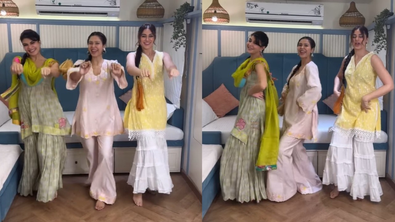  Housefull 5 stars Jacqueline, Nargis and Sonam join viral Kaali Activa trend; WATCH