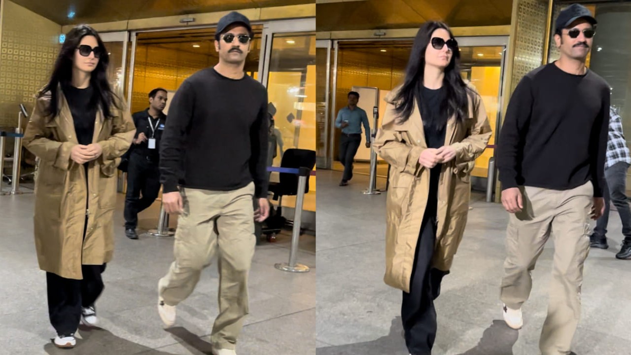 Katrina Kaif and Vicky Kaushal spotted at the airport 