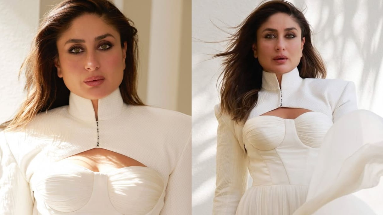 Kareena Kapoor Khan serves angelic vibes in a white gown and cropped jacket at the Red Sea Festival