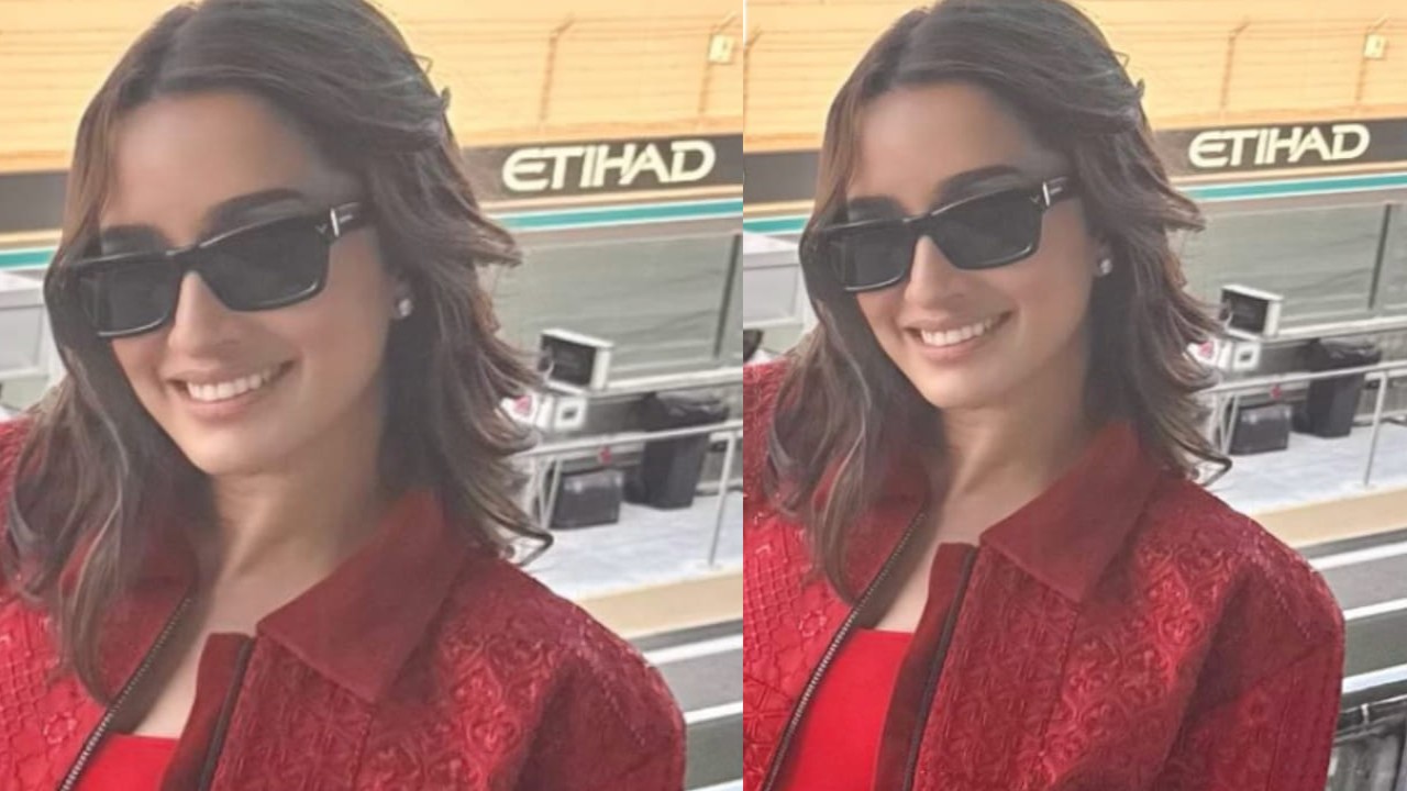 Shraddha Kapoor’s festive red cropped jacket and wide-leg jeans are a perfect Christmas combo