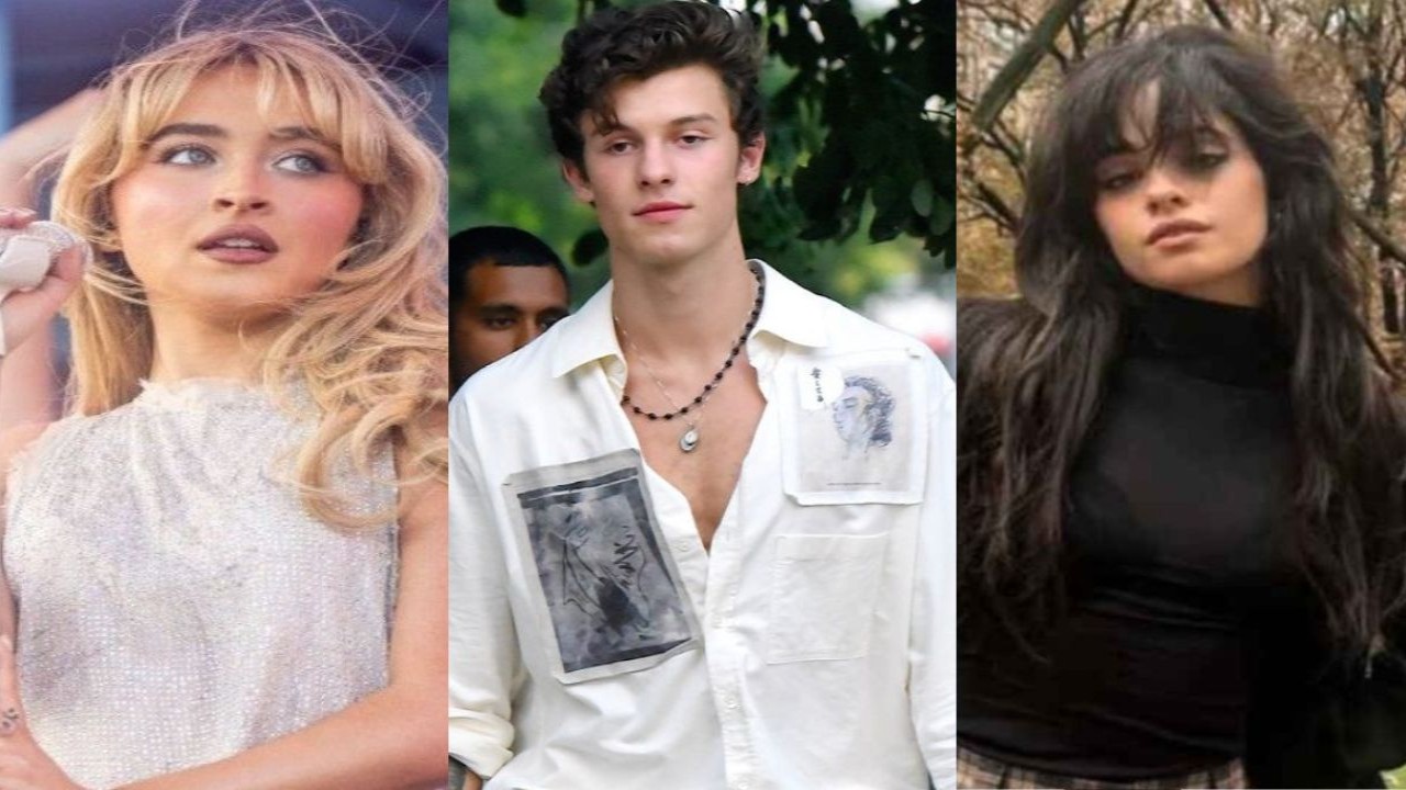 Sabrina Carpenter, Shawn Mendes (CC: Getty Images) and Camila Cabello (CC: Instagram)