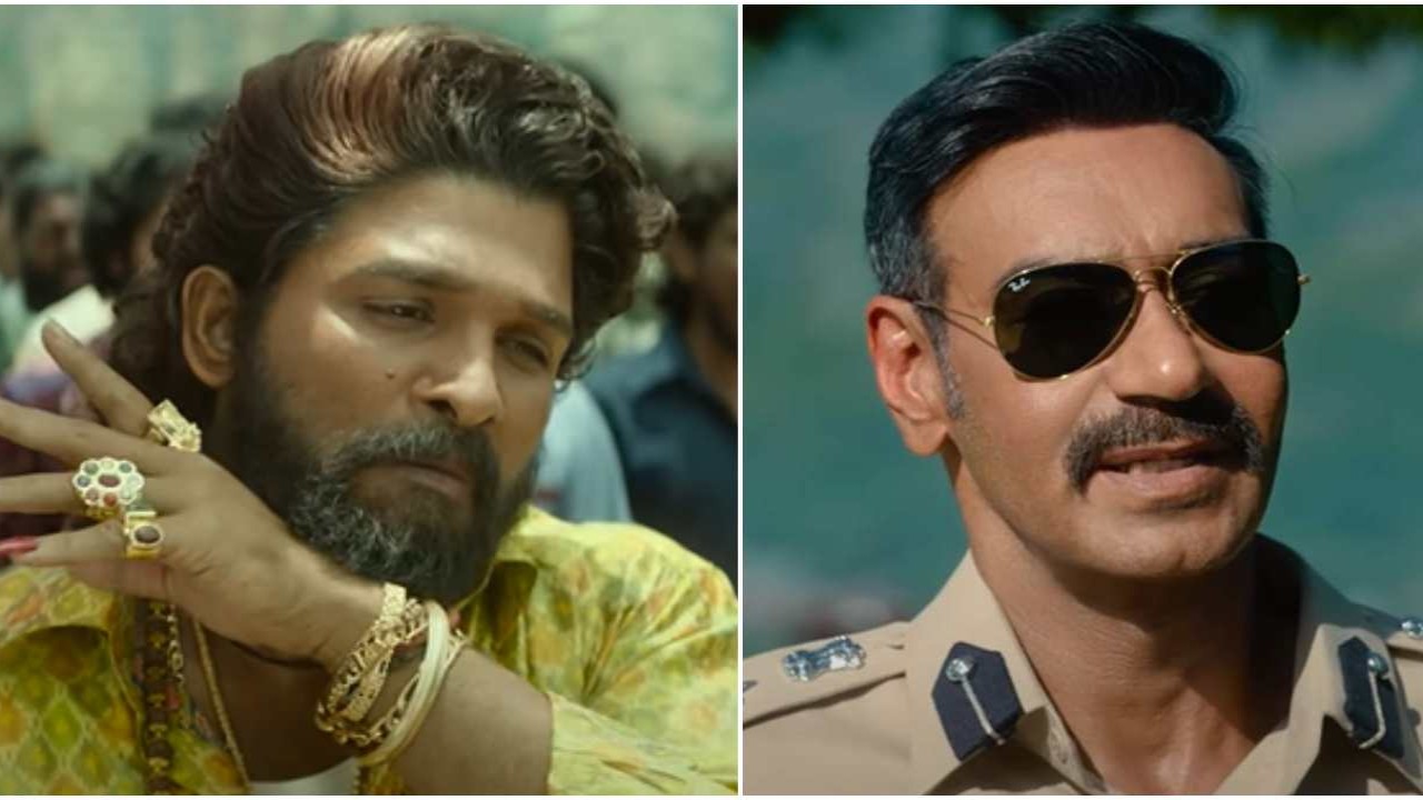 Pushpa 2 (Hindi) vs Singham Again Day Wise Box Office Comparison Till 2nd Weekend