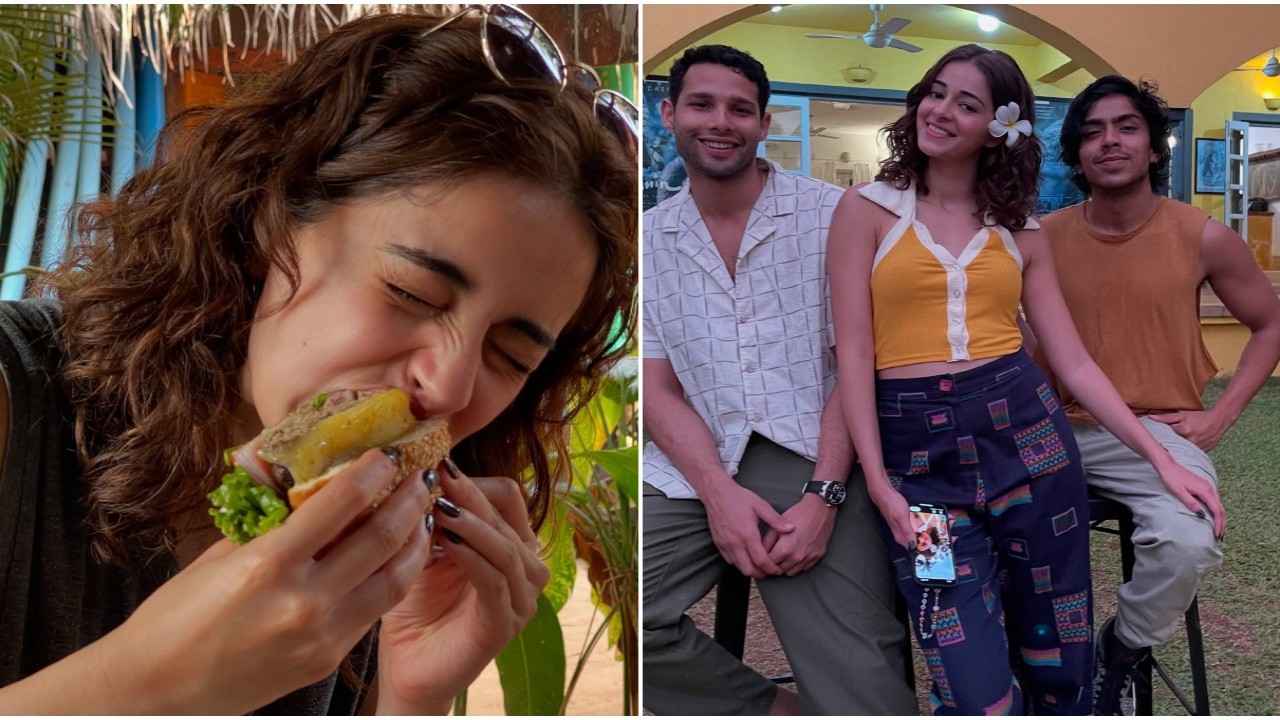 Ananya hogging on burger in BTS pics from Kho Gaye Hum Kahan is all of us after a diet