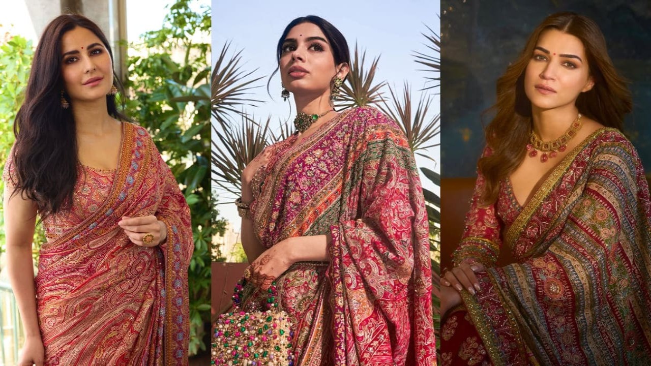 Fashion face-off: Katrina Kaif, Khushi Kapoor, or Kriti Sanon; who slayed in Tarun Tahiliani’s kashida saree? 