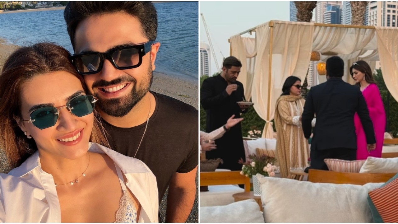 Kriti Sanon joins rumored beau Kabir Bahia for family wedding in Dubai; hangs out with MS Dhoni and wife Sakshi