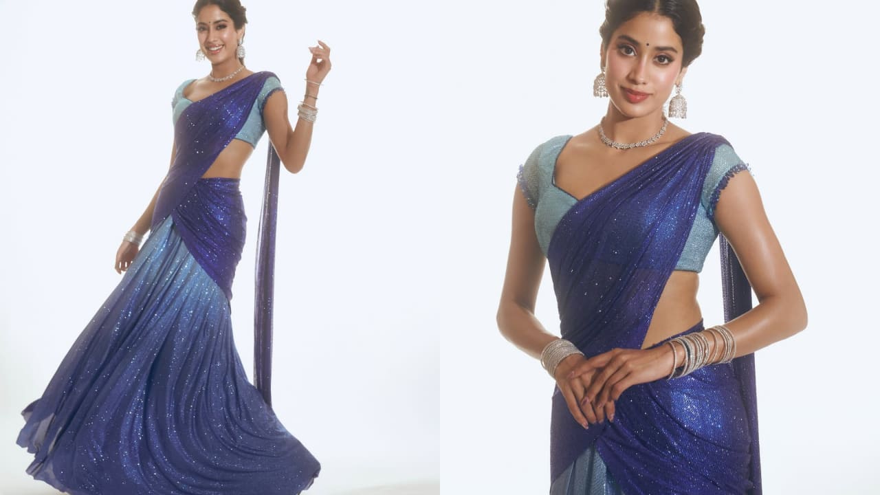 Learn how to drape saree in lehenga style straight from Janhvi to Khushi Kapoor's lookbook