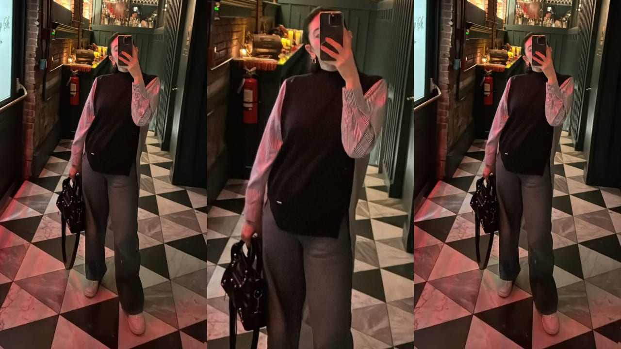 Karisma Kapoor turns her vacation into a style statement with two classy, cozy winter looks and Balenciaga bag as a highlight