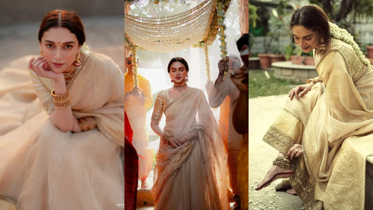 Aditi Rao Hydari’s 4 wedding looks for minimalist brides-to-be  (P.C. - thehouseontheclouds)