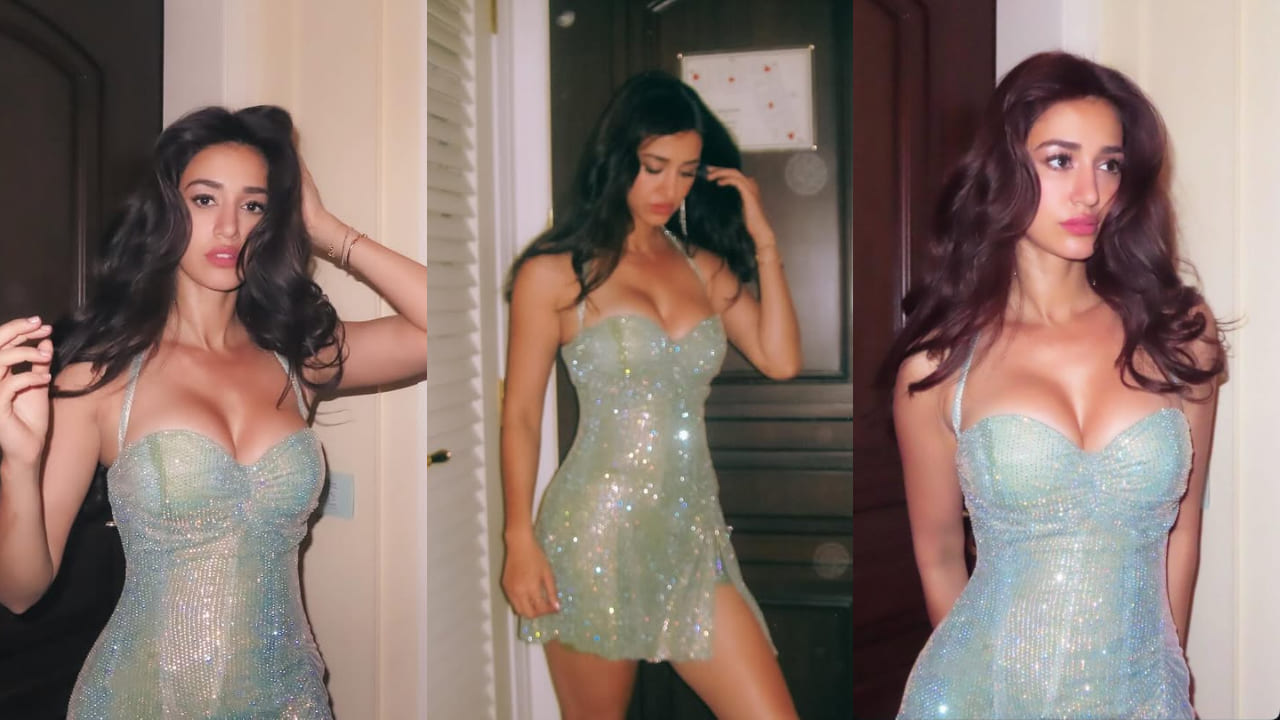  Disha Patani’s shimmery mini dress is all the bling you need for the upcoming holiday season 